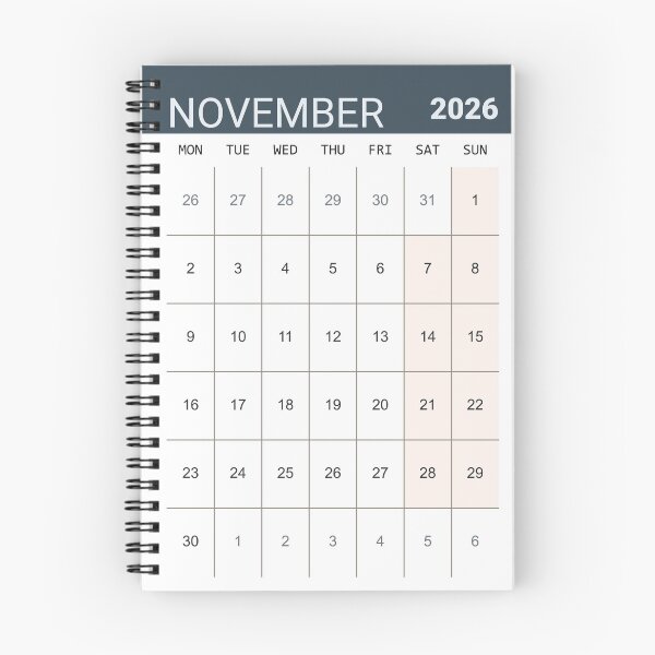 Item preview, November 2026 English Simple Line Monthly Planner Sheet Classic Office Calendar Layout (Compatible with 2037 and 2043). designed and sold by IuriiVlasenko.