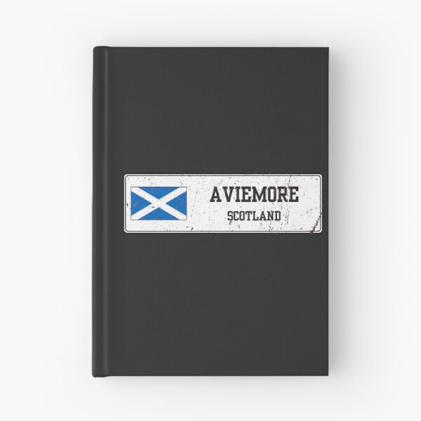 Item preview, Aviemore Scotland Vintage Street Sign Rusted Metal Plate designed and sold by jeshands.