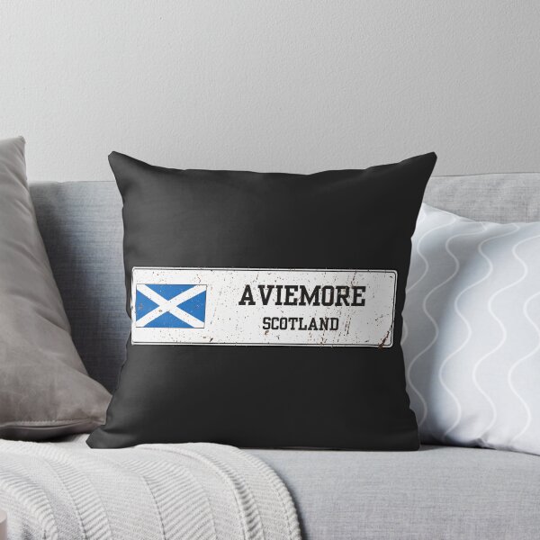 Item preview, Aviemore Scotland Vintage Street Sign Rusted Metal Plate designed and sold by jeshands.