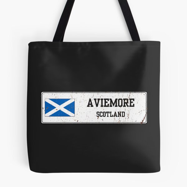 Item preview, Aviemore Scotland Vintage Street Sign Rusted Metal Plate designed and sold by jeshands.