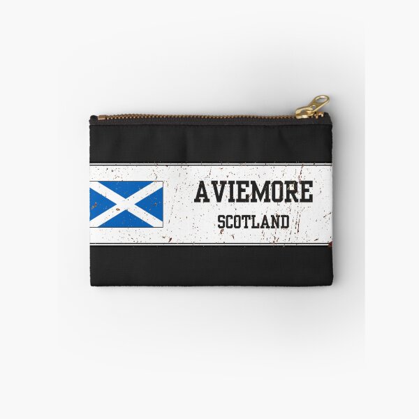 Item preview, Aviemore Scotland Vintage Street Sign Rusted Metal Plate designed and sold by jeshands.