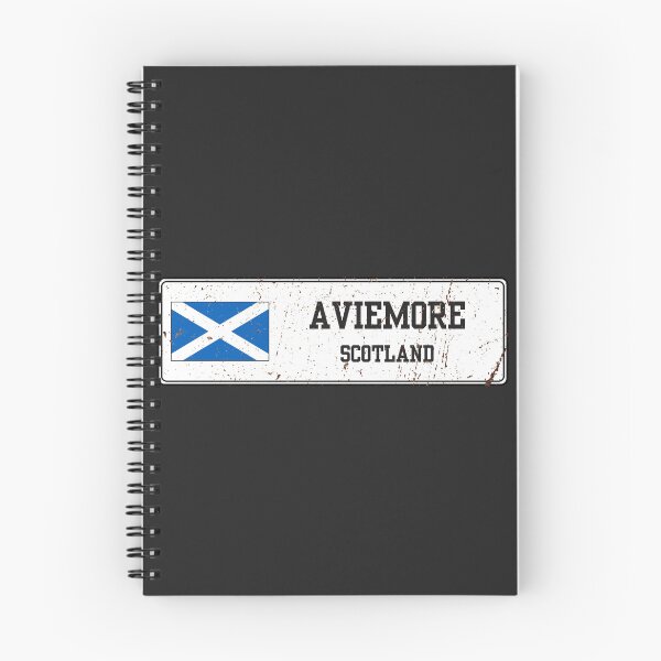 Item preview, Aviemore Scotland Vintage Street Sign Rusted Metal Plate designed and sold by jeshands.