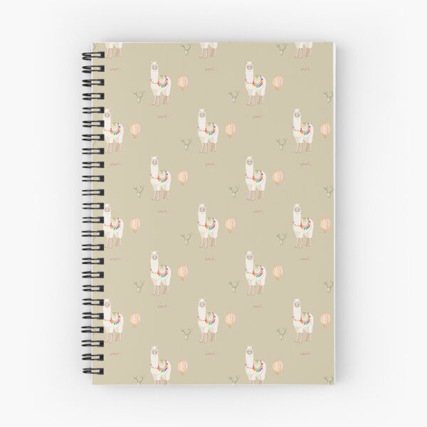 Item preview, Cute Watercolor Llama with Hot Air Balloon Sand Beige Pattern designed and sold by svitlaarty.