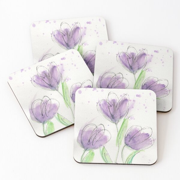 Item preview, Light Purple Tulips designed and sold by SunnyOneStudio.