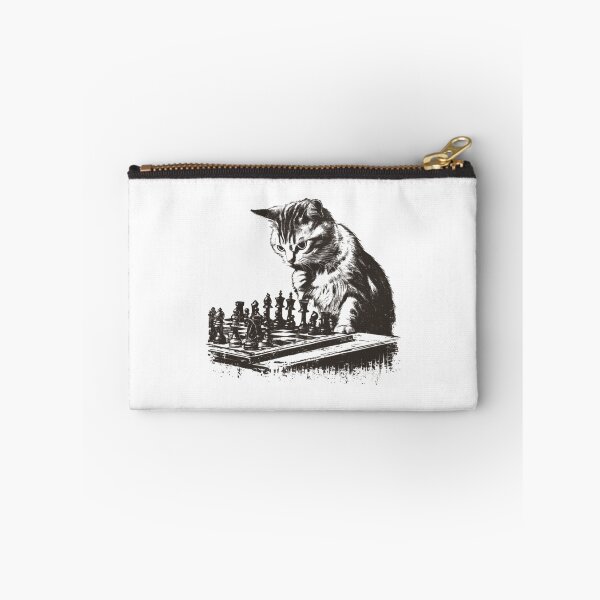 Item preview, Cat Playing Chess designed and sold by reliew-atsica.