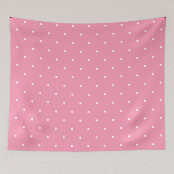 Item preview, White Mini Polka Dots on pink designed and sold by RishabhArts1.