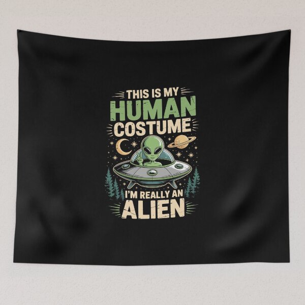 Item preview, This Is My Human Costume — I’m Really an Alien   designed and sold by jkrphoto.