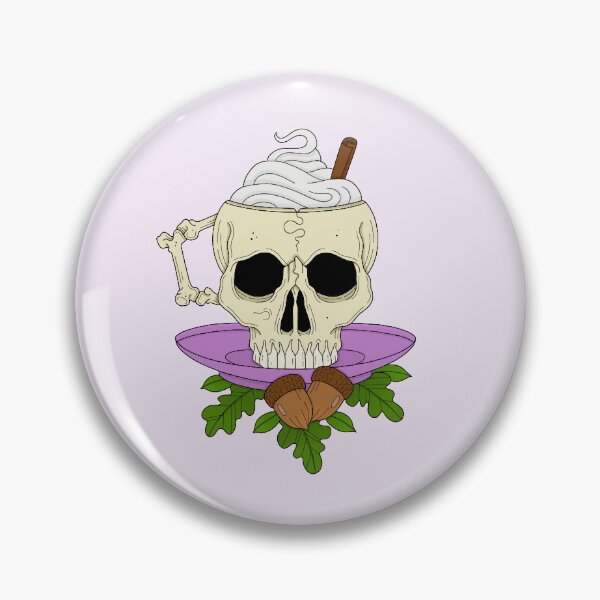 Item preview, Autumn Skull Mug With Whipped Cream and Acorns designed and sold by DesgnsxGifts.