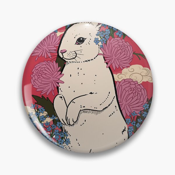 Item preview, Lucky Rabbit Japanese Floral designed and sold by cynthiasholma.