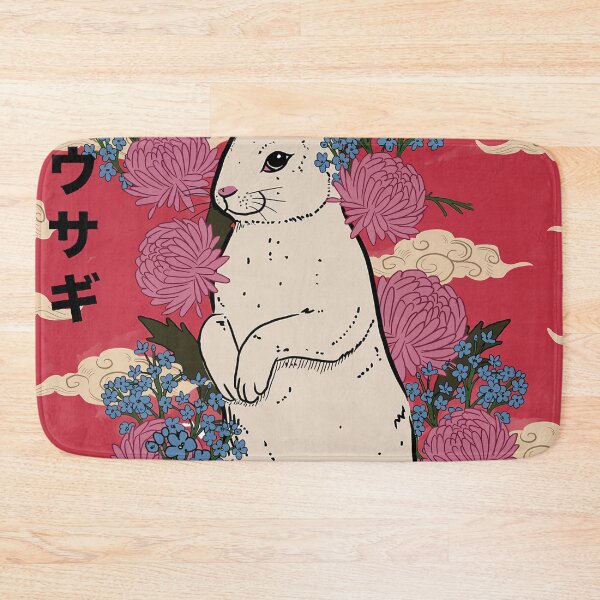 Item preview, Lucky Rabbit Japanese Floral designed and sold by cynthiasholma.