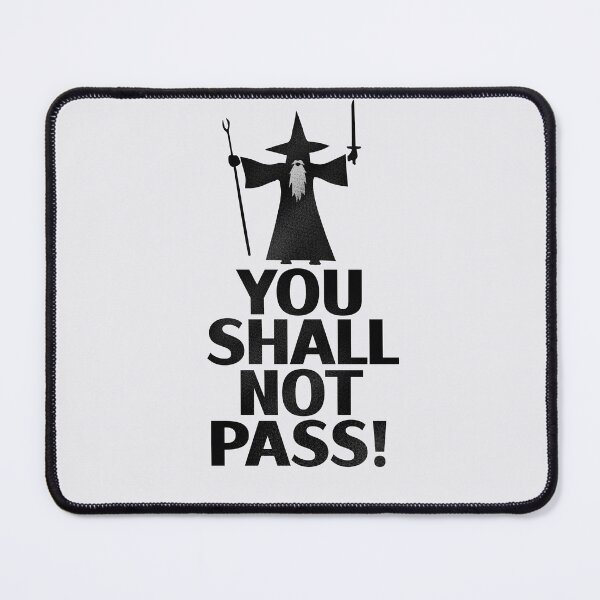 Item preview, Doodle Quote You Shall Not Pass designed and sold by Izaa-aart.