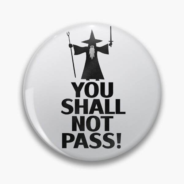 Item preview, Doodle Quote You Shall Not Pass designed and sold by Izaa-aart.