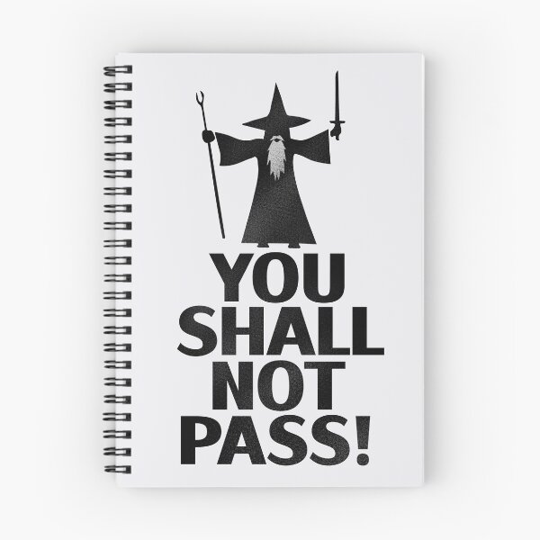 Item preview, Doodle Quote You Shall Not Pass designed and sold by Izaa-aart.