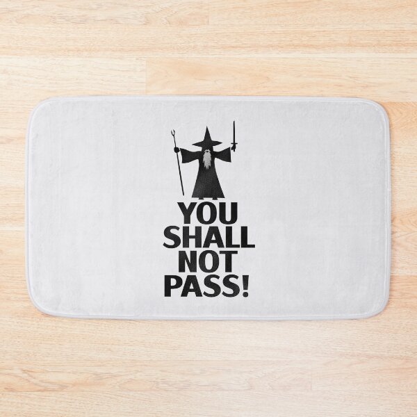 Item preview, Doodle Quote You Shall Not Pass designed and sold by Izaa-aart.