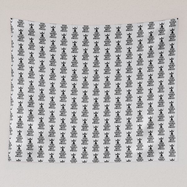 Item preview, Doodle Quote You Shall Not Pass designed and sold by Izaa-aart.