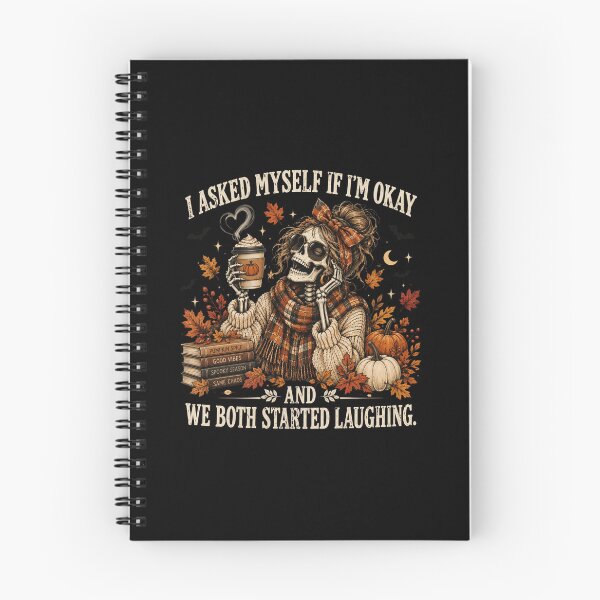 Item preview, Funny Fall Skeleton, Pumpkin Spice Coffee Humor, Sarcastic Autumn Quote, Cozy Fall Coffee Lover, Cute Spooky Season Gift designed and sold by Quiajia.