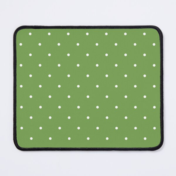 Item preview, White Mini Polka Dots on green designed and sold by RishabhArts1.