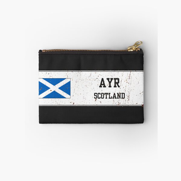 Item preview, Ayr Scotland Vintage Street Sign Rusted Metal Plate designed and sold by jeshands.