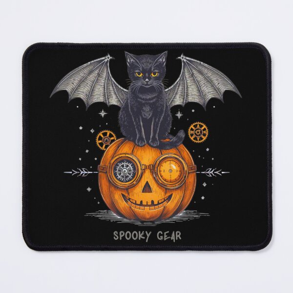 Item preview, Steampunk Halloween Cat with Bat Wings designed and sold by LixysTempo.