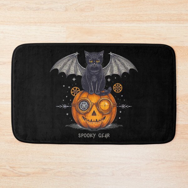 Item preview, Steampunk Halloween Cat with Bat Wings designed and sold by LixysTempo.
