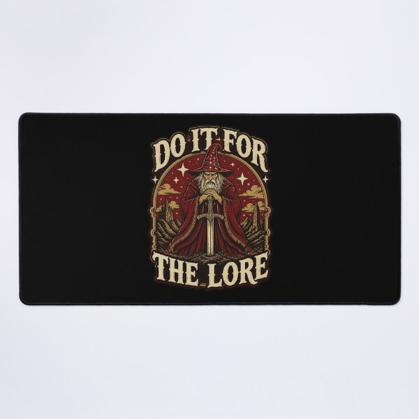 Item preview, Do It For The Lore Wizard - 80s Dark Fantasy Wizardcore Shirt designed and sold by Dice_Goblin_Studio.