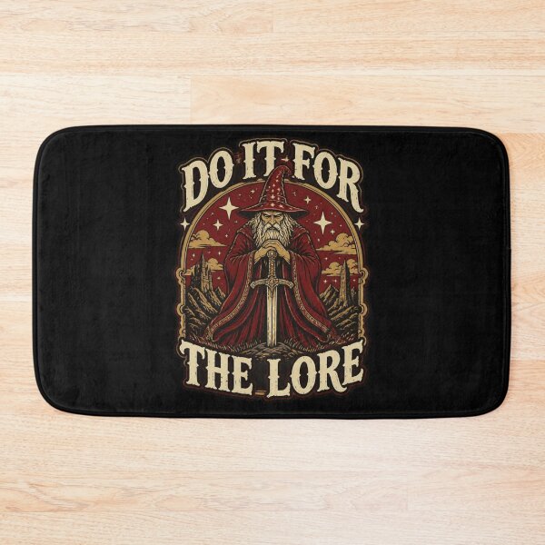 Item preview, Do It For The Lore Wizard - 80s Dark Fantasy Wizardcore Shirt designed and sold by Dice_Goblin_Studio.