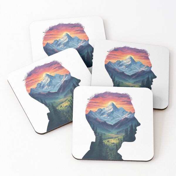Item preview, Mountains in My Mind designed and sold by catcurio.