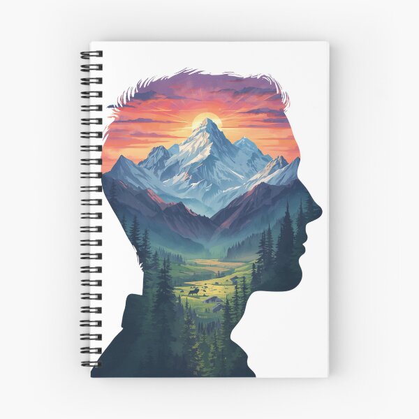 Item preview, Mountains in My Mind designed and sold by catcurio.