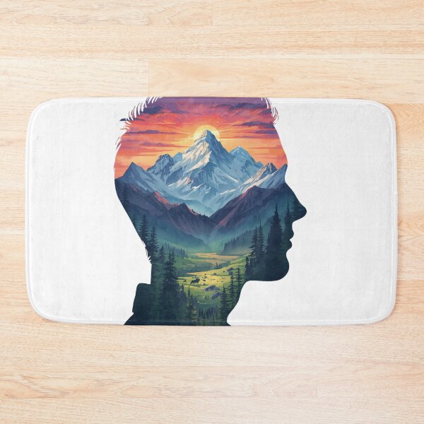 Item preview, Mountains in My Mind designed and sold by catcurio.