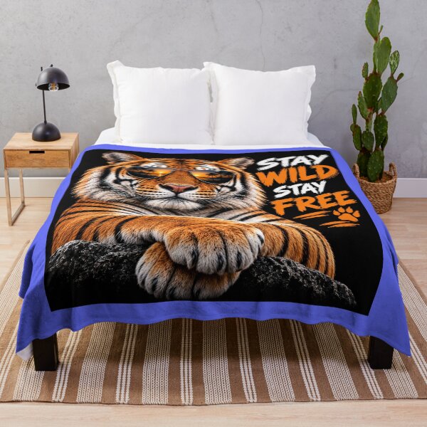 Item preview, Stay Wild Stay Free Tiger designed and sold by Vinci62.