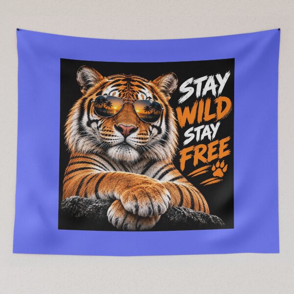 Item preview, Stay Wild Stay Free Tiger designed and sold by Vinci62.