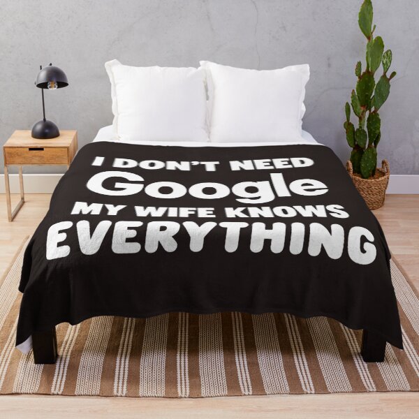 Item preview, I Don't Need Google My Wife Knows Everything Funny Husband designed and sold by DYALEEZ-XCR.