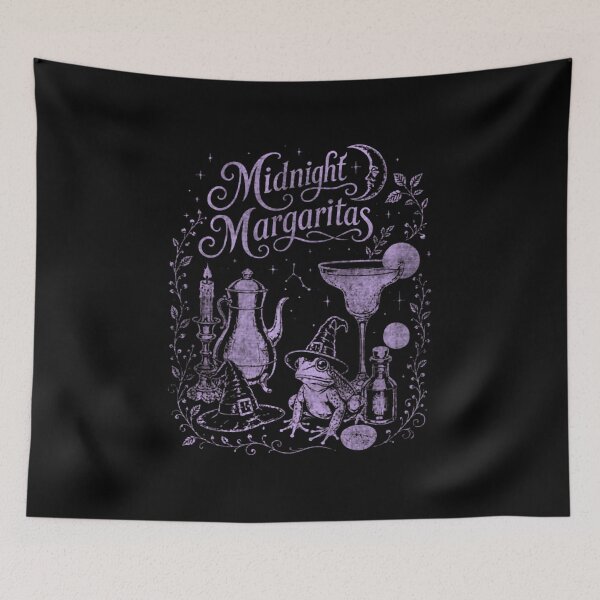 Item preview, Midnight Margaritas Witchy Spooky Cocktail Halloween designed and sold by QekiFJCute.
