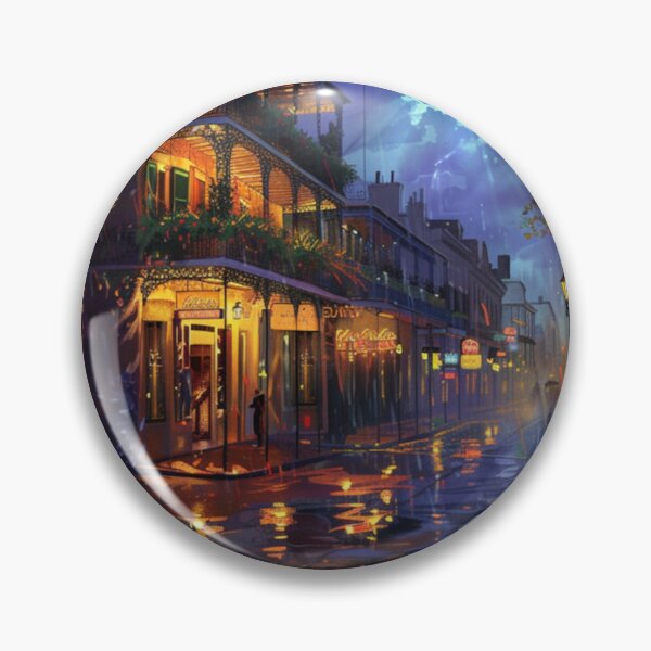 Item preview, Rainy French Quarter – New Orleans Night Art designed and sold by GSizzle1.
