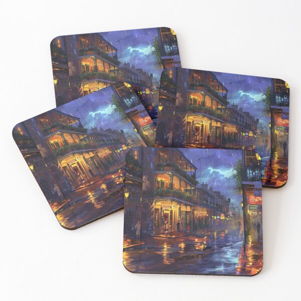 Item preview, Rainy French Quarter – New Orleans Night Art designed and sold by GSizzle1.