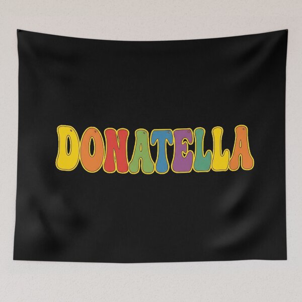 Item preview, ❤️ Donatella Personalized Name Wavy Retro Shirt, Coffee Mug, Sticker Gift designed and sold by HelixPedia.