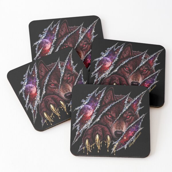 Item preview, Blood Wolf Gold Claw - Dark Royal Galaxy Predator designed and sold by KingofHearts25.