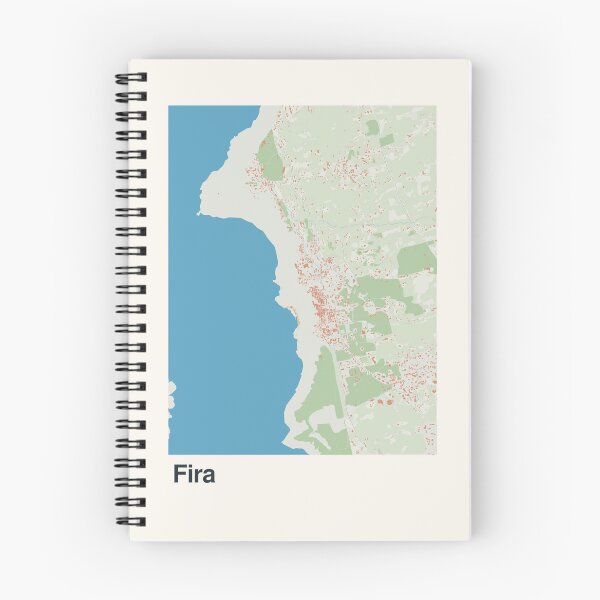 Item preview, Fira Santorini Minimalistic Map Art designed and sold by MapsNerd.