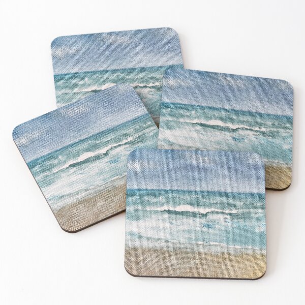 Item preview, Whitecap Beach Waves Watercolor designed and sold by BirdandaBrush.