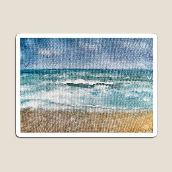 Item preview, Whitecap Beach Waves Watercolor designed and sold by BirdandaBrush.
