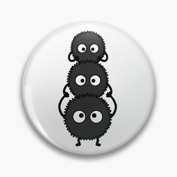 Item preview, Cute Soot Sprites with Stars – Kawaii Black Spirits designed and sold by AliveStyle.