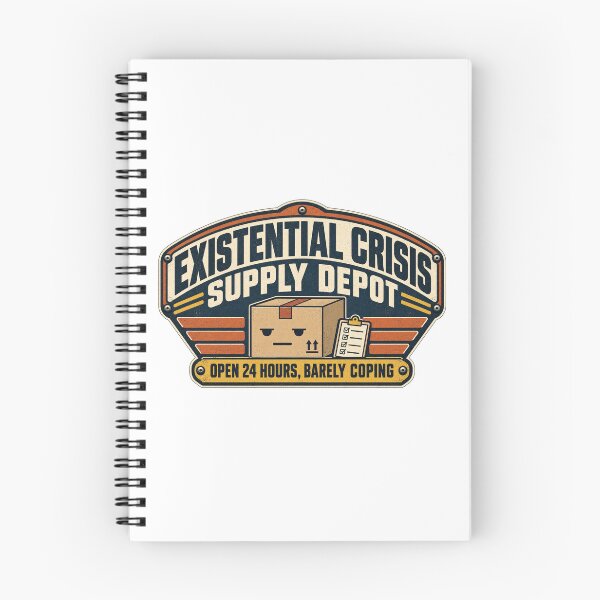 Item preview, Existential Crisis Supply Depot Parody Logo Tee designed and sold by Inkworksbyshery.