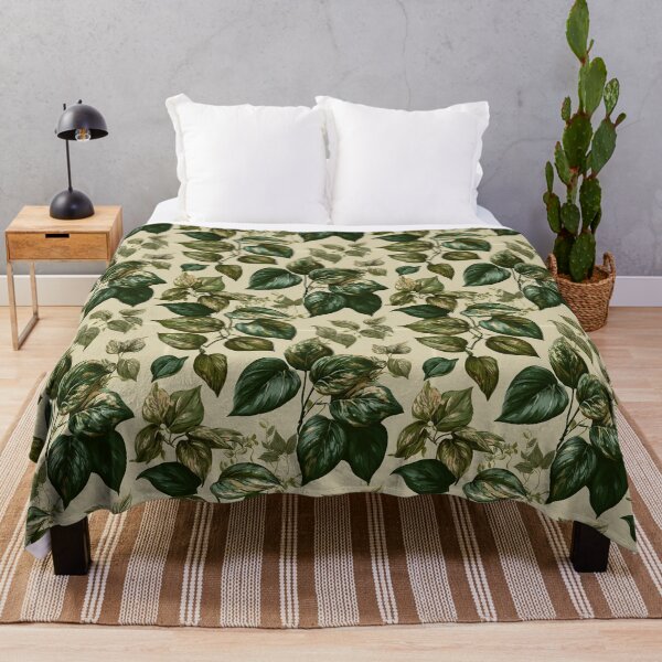 Item preview, Lush Pothos Texture - Birthday Flower Pattern - Anniversary Gifts For Her designed and sold by RoyalStarsPatts.