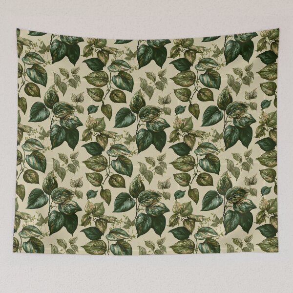Item preview, Lush Pothos Texture  - Birthday Flower Pattern - Anniversary Gifts For Her designed and sold by RoyalStarsPatts.