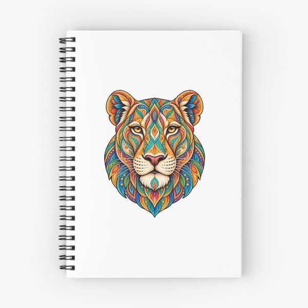 Item preview, Colorful Bohemian Lioness – Ornamental Wildlife Art designed and sold by PeanutGalSean.