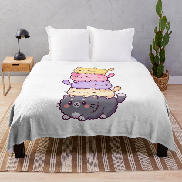 Item preview, Kawaii Cat Stack – Colorful Pastel Kittens designed and sold by AliveStyle.