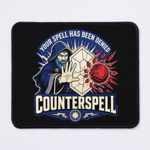 Item preview, Your Spell Is Denied Counterspell - Funny RPG Reaction Meme designed and sold by Dice_Goblin_Studio.