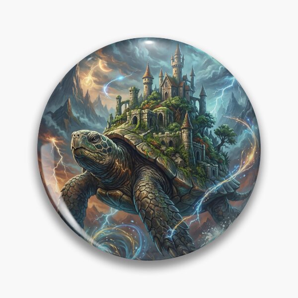 Item preview, Ancient Turtle Island | Fantasy World Illustration designed and sold by Artsy Universe.