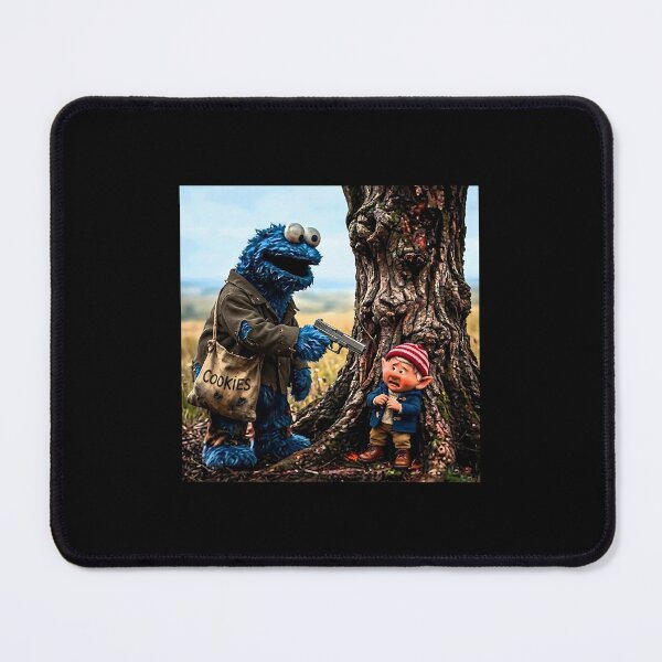 Item preview, Blue-Monster-Robbing-Funny-Cookies designed and sold by Witchfoundart.