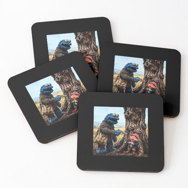 Item preview, Blue-Monster-Robbing-Funny-Cookies designed and sold by Witchfoundart.